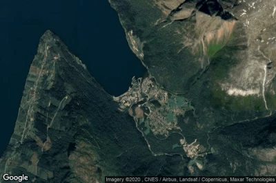 Vue aérienne de Kinsarvik