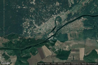 Vue aérienne de Svyatogorsk