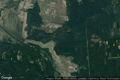 Vue aérienne de Orzhiv
