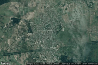 Vue aérienne de Lyuboml