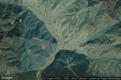 Vue aérienne de Kolochava