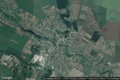 Vue aérienne de Khorostkiv