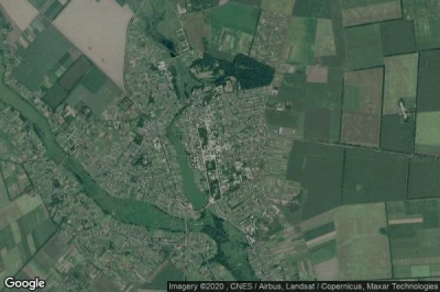 Vue aérienne de Drabiv