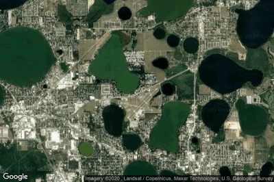 Vue aérienne de Lake Haven Mobile Home Park