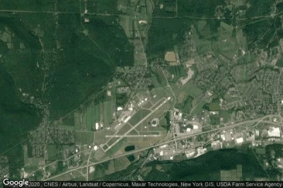 Vue aérienne de Big Flats Airport