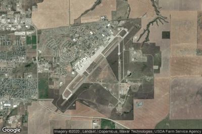 Vue aérienne de Malmstrom Air Force Base