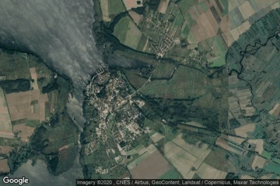 Vue aérienne de Kamień Pomorski