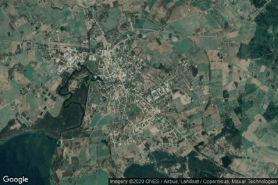Vue aérienne de Węgorzewo