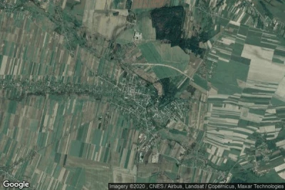 Vue aérienne de Oleszyce