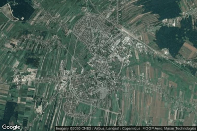 Vue aérienne de Lukow