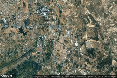 Vue aérienne de Palmela