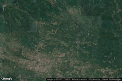 Vue aérienne de Desa Sukamaju