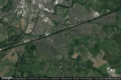 Vue aérienne de Stockton Heath