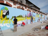 21/09/13 : 250m² de mur graffé à l'Arsenal/ Stéphane Boularand (c)Bigorre.org