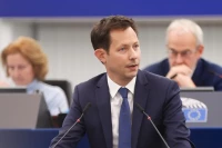 François-Xavier Bellamy prenant la parole en session Plénière du Parlement européen à Strasbourg/ Mathieu Cugnot