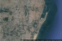 Vue aérienne de Chennai