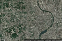 Vue aérienne de Bangkok Yai