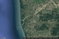 Vue aérienne de Santa Cruz