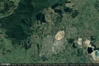 Vue aérienne de Waihi