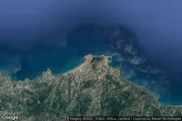 Vue aérienne de Cefalu