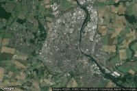 Vue aérienne de Auxerre