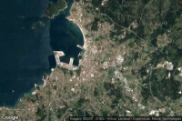 Vue aérienne de Vilagarcia de Arousa