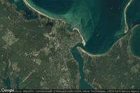 Vue aérienne de Edgartown