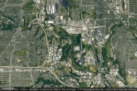 Vue aérienne de Cuyahoga County