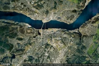 Vue aérienne de Chicoutimi