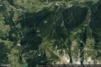 Vue aérienne de Tiefencastel