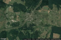 Vue aérienne de Łazy