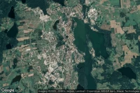 Vue aérienne de Mragowo