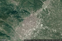 Vue aérienne de Tetovo