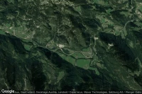 Vue aérienne de Scheffau am Tennengebirge