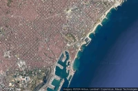 Vue aérienne de Barcelona Estació de França