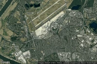 Vue aérienne de Düsseldorf Flughafen Terminal