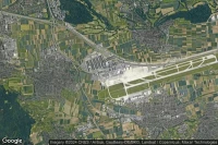 Vue aérienne de Stuttgart Flughafen/Messe