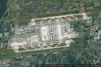 Vue aérienne de München Flughafen Terminal2 Ankunftebene Halt22